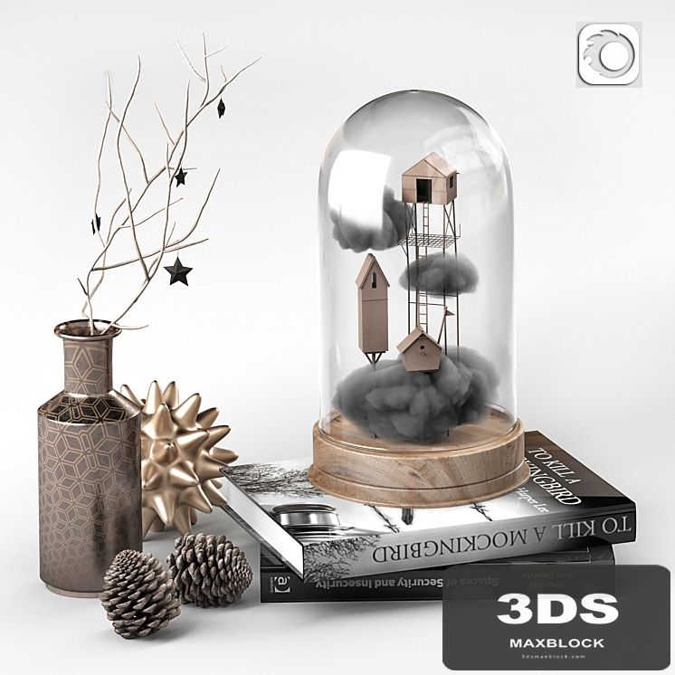 Cloche glass decorative