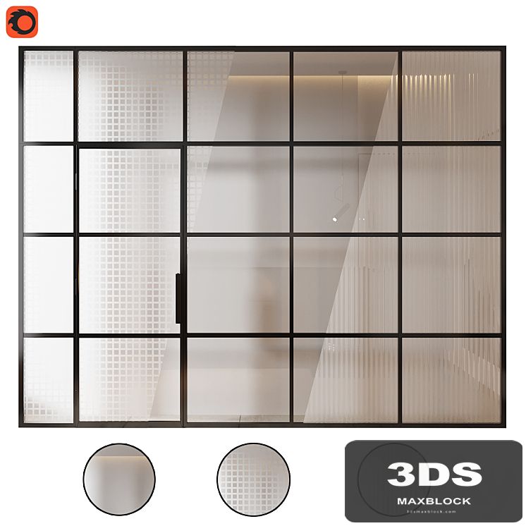 Glass partition