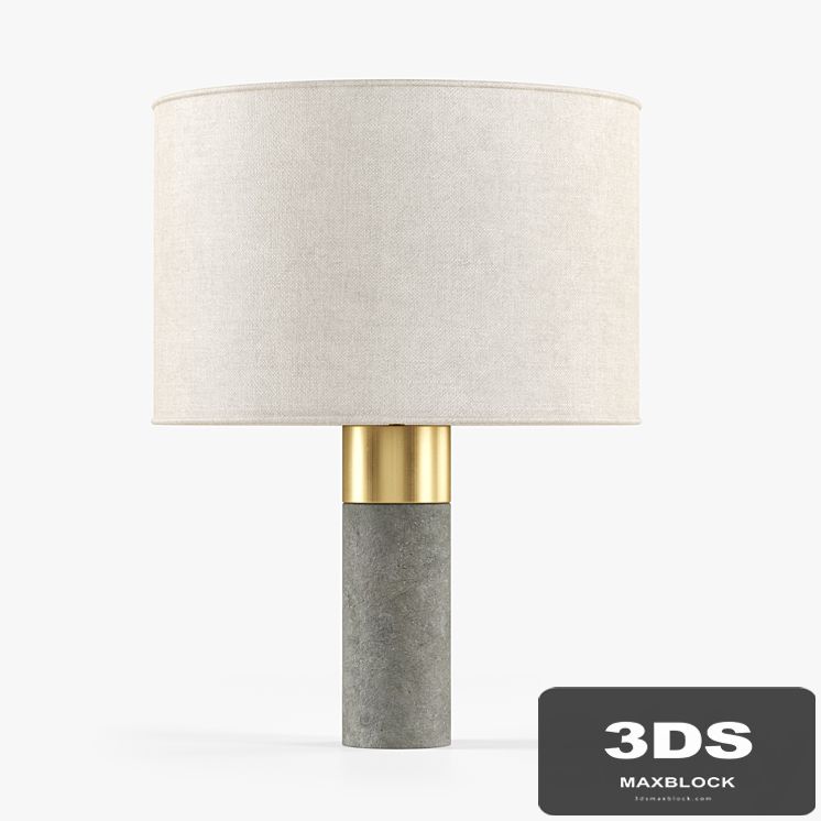 Bianco Cement Table Lamp / Lampara Sobremesa Cemento