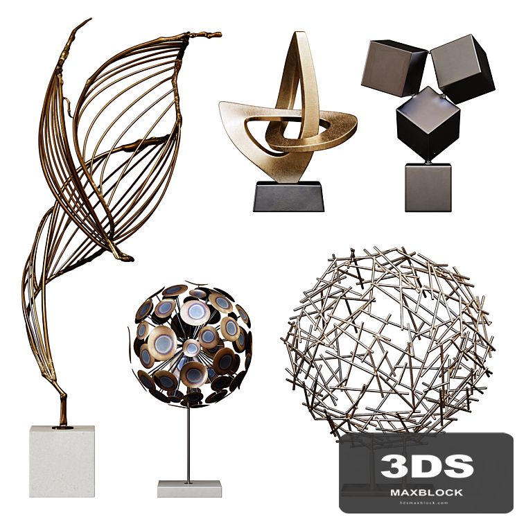 Arteriors Sculptures Set 2