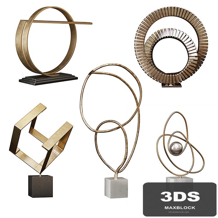 Arteriors Sculptures Set 3