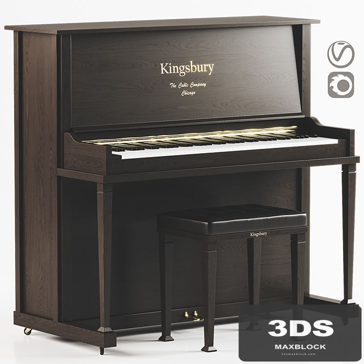 Kingsbury piano set