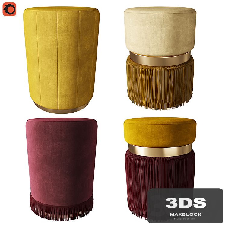 Set of ottomans 2