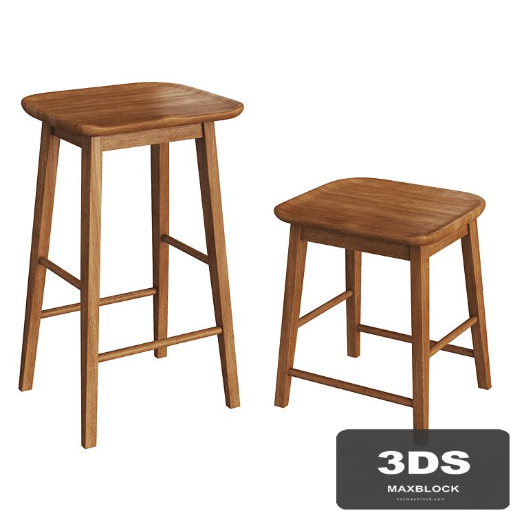 Zara Home WOODEN TALL STOOL
