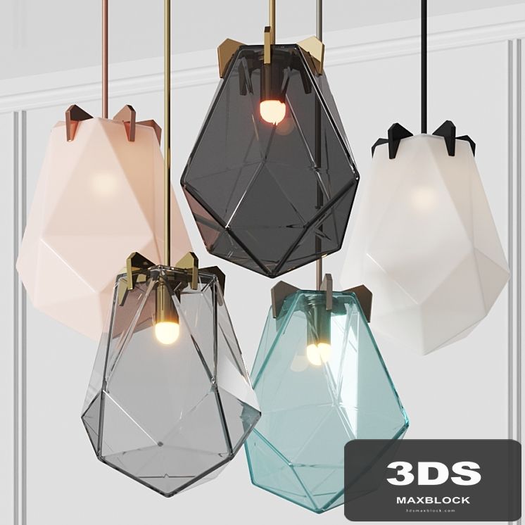 Gabriel Scott Briolette Pendant Lamps