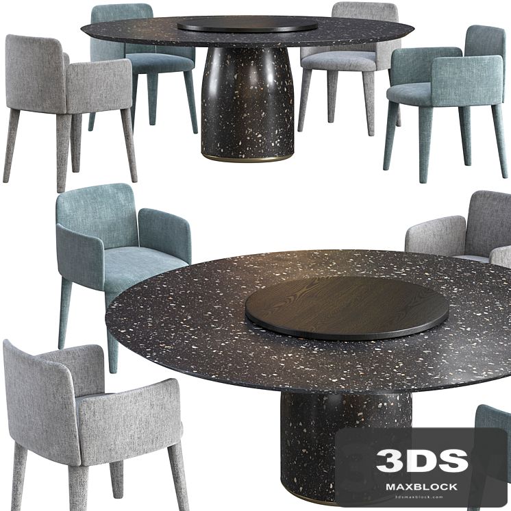 Dining table Lemamobili Bule + chair Lemamobili Babi