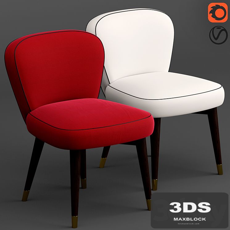 Black tie olivia chair