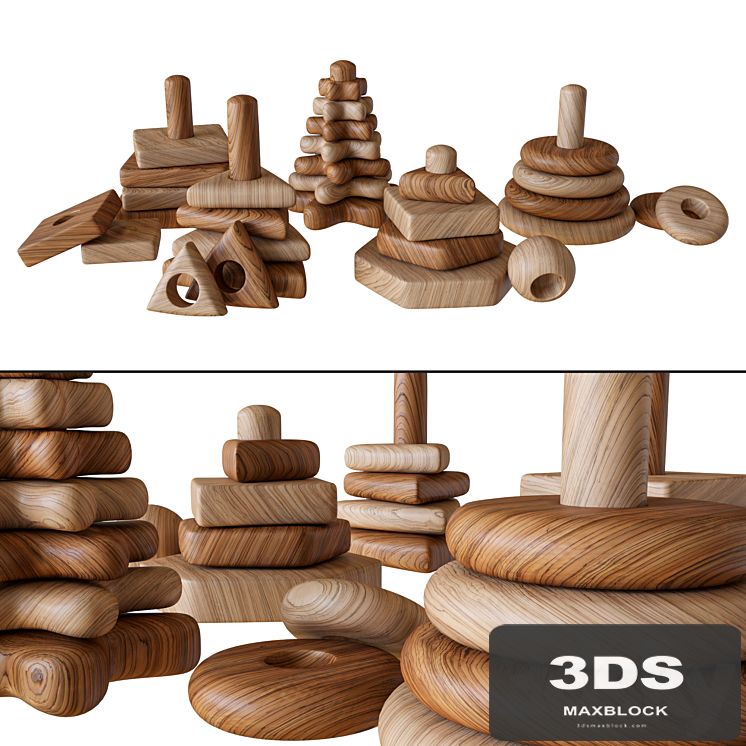 Childrens toy, pyramid