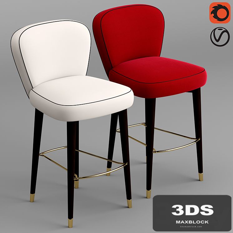 Black tie olivia stool