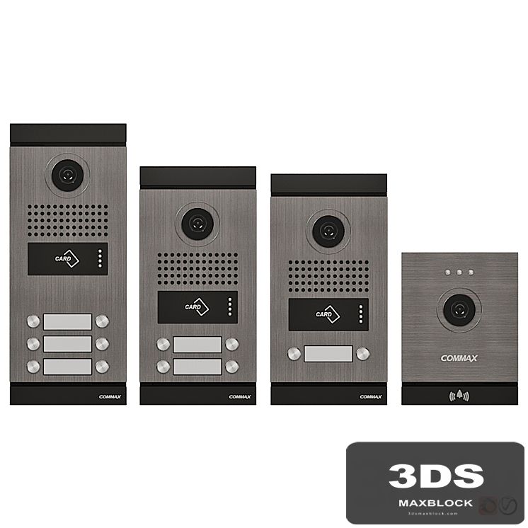 Set of COMMAX FINE VIEW on-door speakerphones