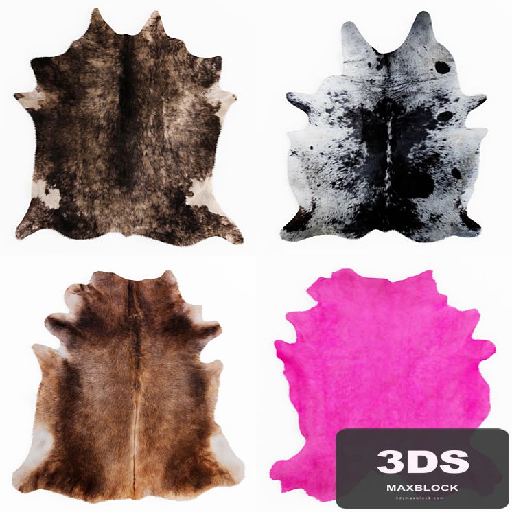 Four rugs from animal skins 07