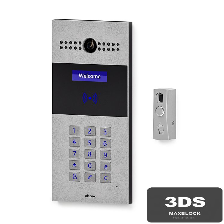 On-door speakerphone Akuvox R27 and exit button Slinex DR-02