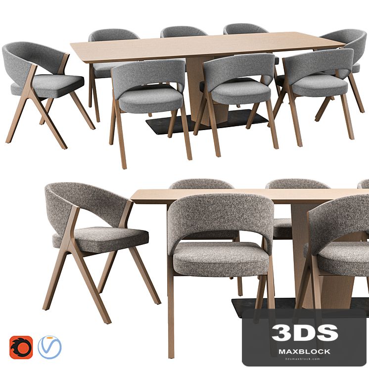 Sussan chair & clark table