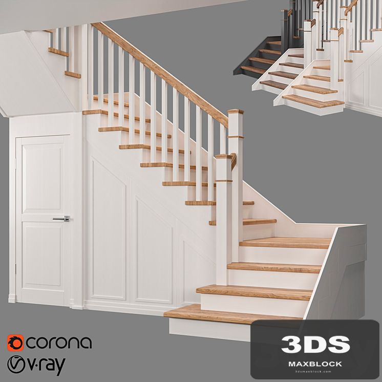 Staircase with pantry