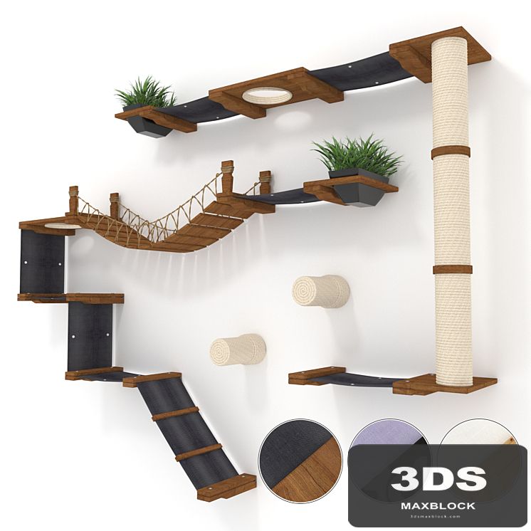 Cat furniture (game complex) CatastrophiCreations, set 2