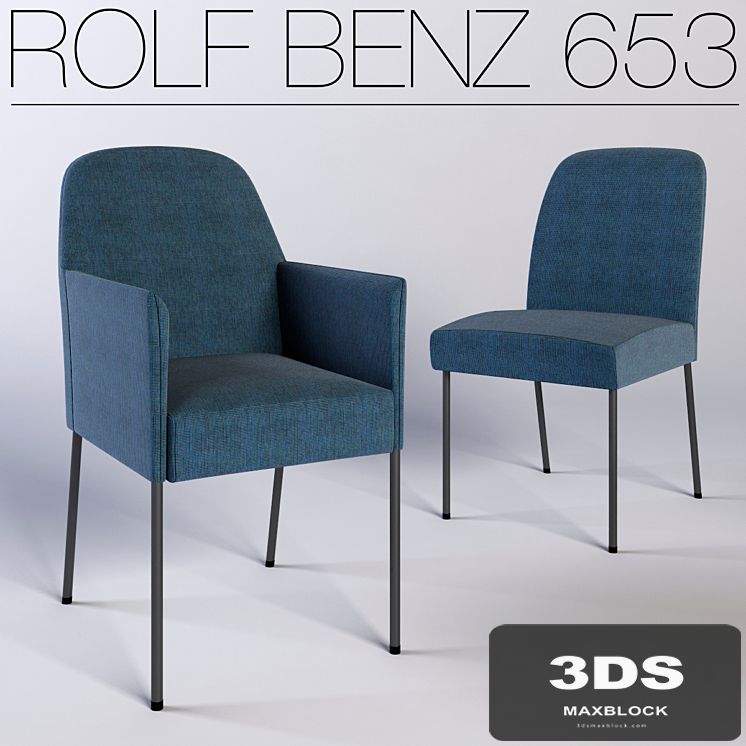 Armchair and chair ROLF BENZ 653