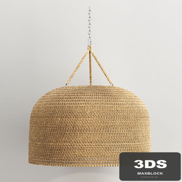 Green Oaks Oversized Pendant, Natural