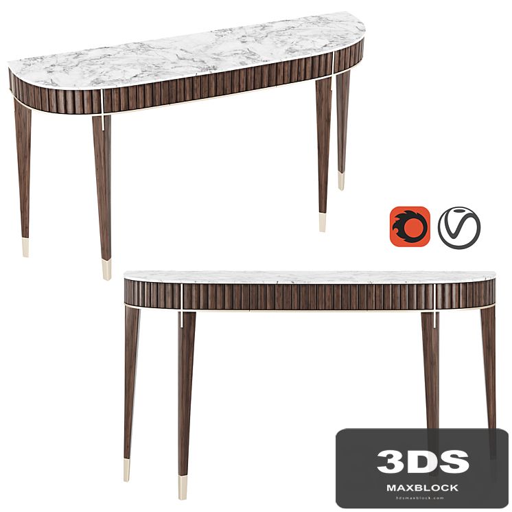 EDEN-ROCK HALF MOON CONSOLE Design Sacha Lakic