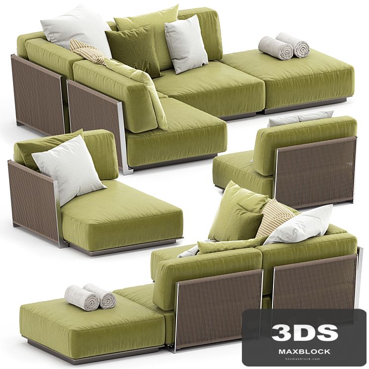 VULCANO OUTDOOR SOFA SET by FLEXFORM