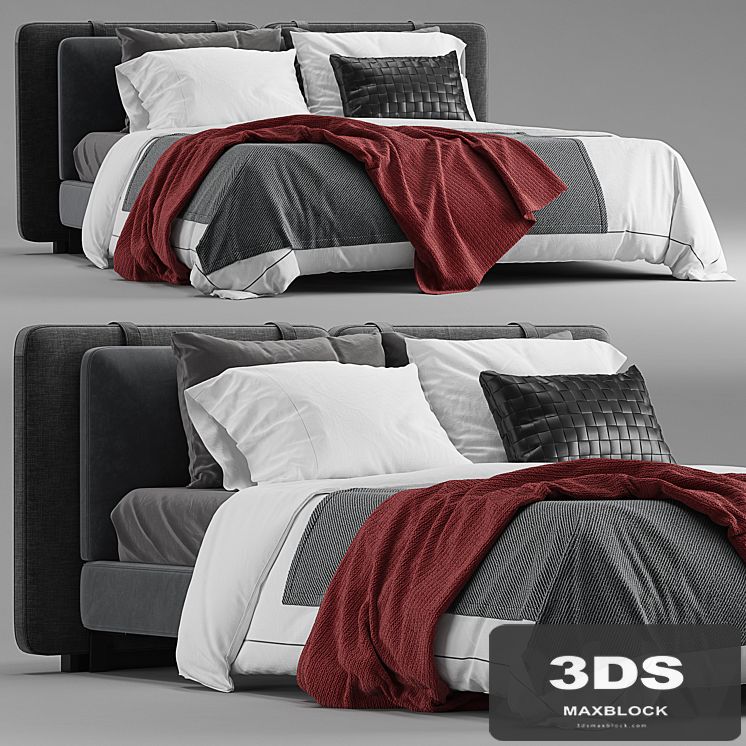 Minotti tatlin soft bed