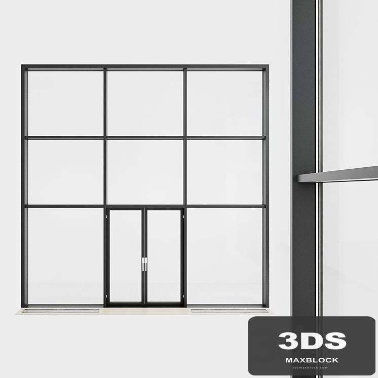 Panoramic glazing. Stained glass window. 31