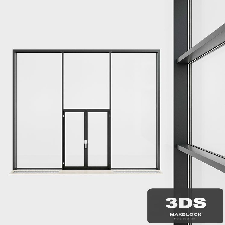 Panoramic glazing. Stained glass window. 33