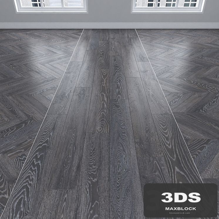 Parquet Oak, 3 types: herringbone, linear, chevron.