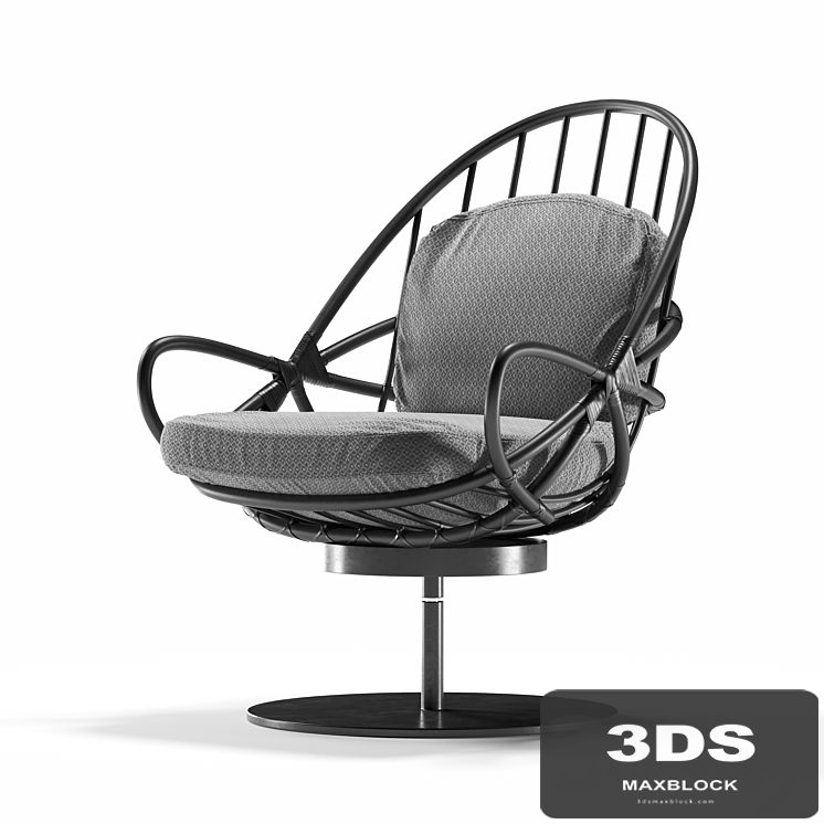 Twist Armchair Marco Corti Black