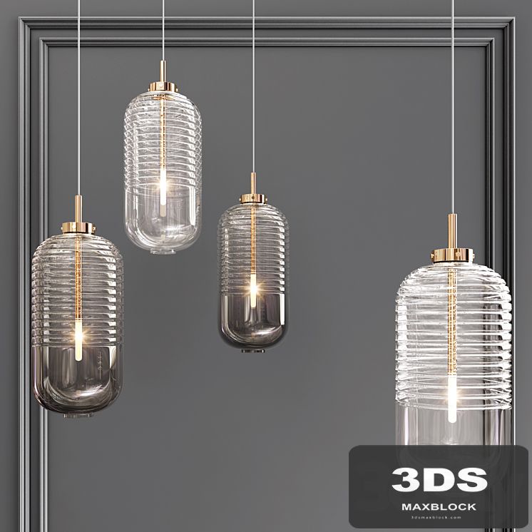Ring Glass Art Chandelier 03