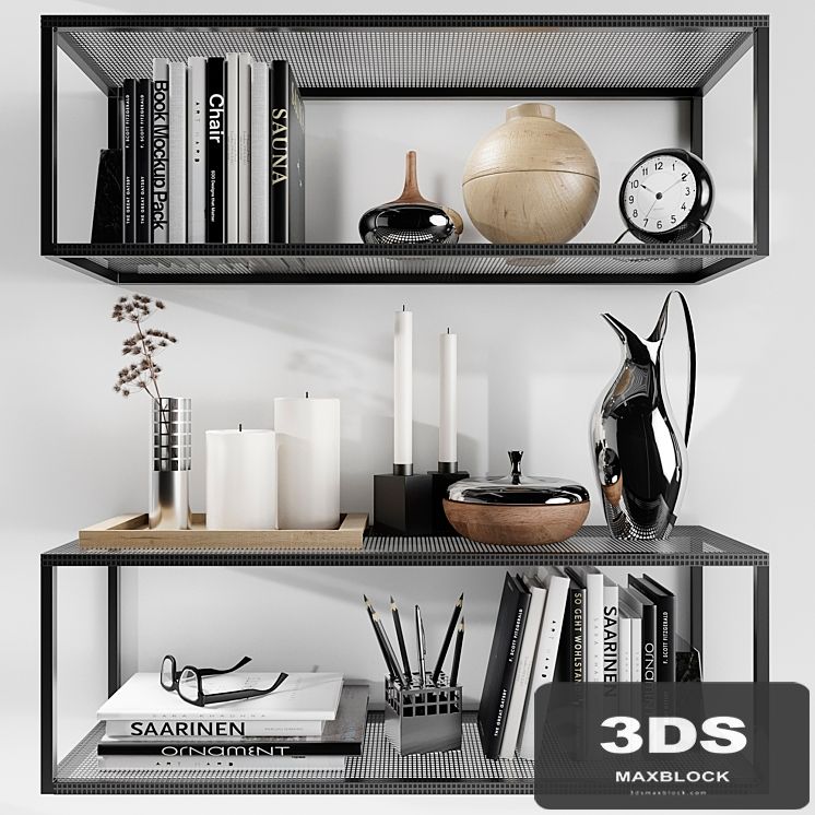 Shelves Kristina Dam with decorative filling