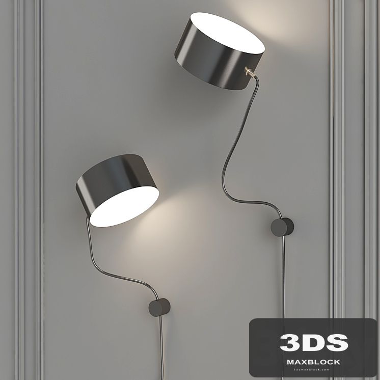 Post wall lamp