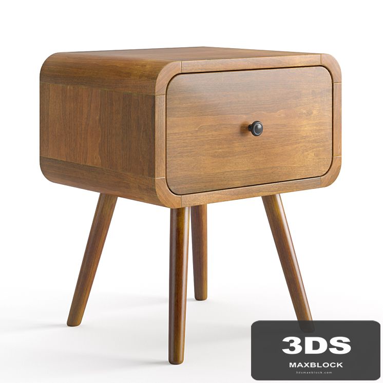 Danish teak bedside table