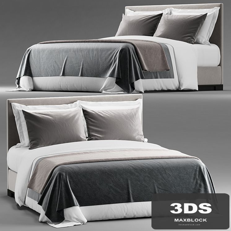 Simple bed for hotel room 2
