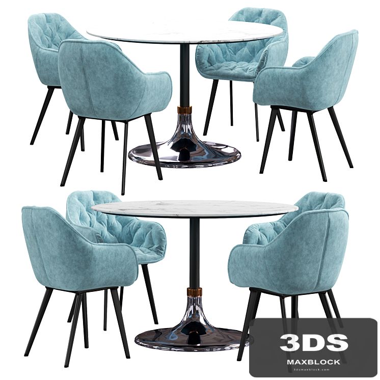 La forma & CB2 Hackney dining set