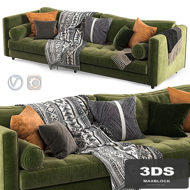 Article sven sofa Green-02