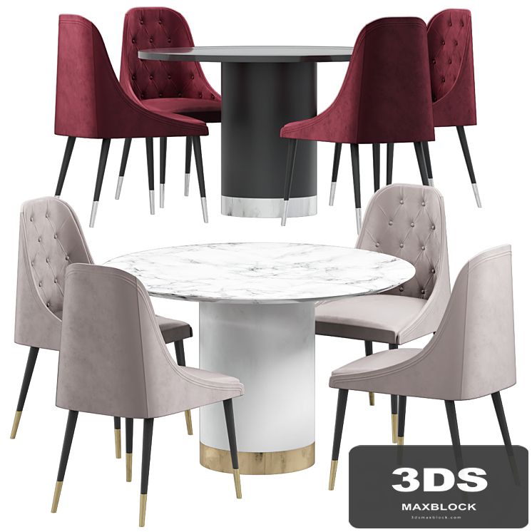 Beedle Chair & Ontario Dining Table