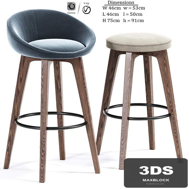 Bloom-Wa Bar Stool Set