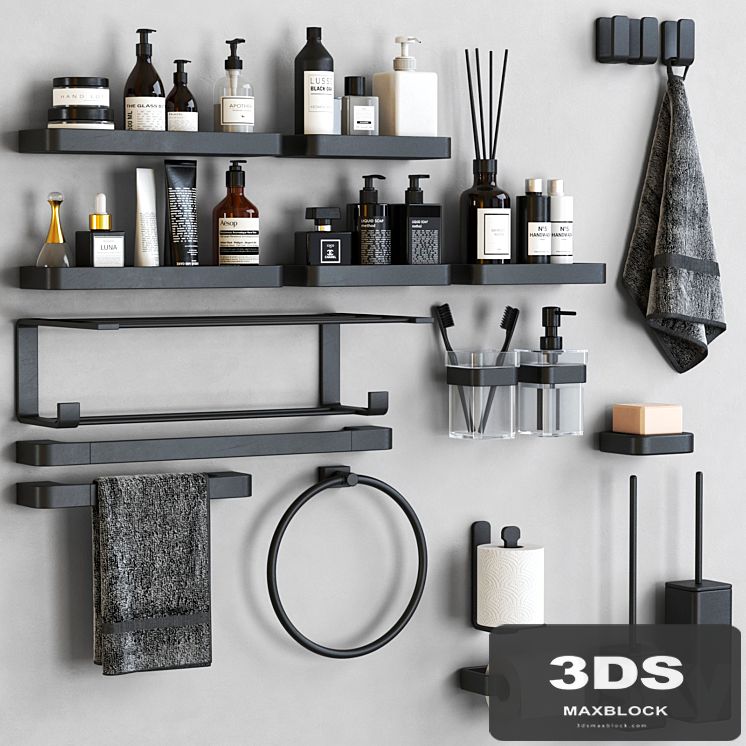 Outline bathroom accessories