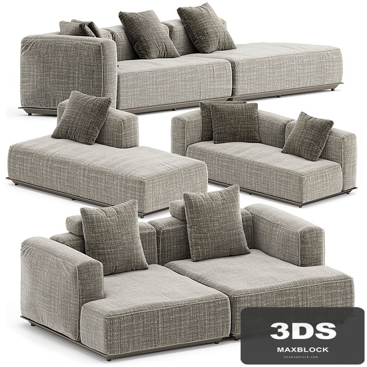 HYBRID OUTDOOR SOFA SET3 by B&B ITALIA