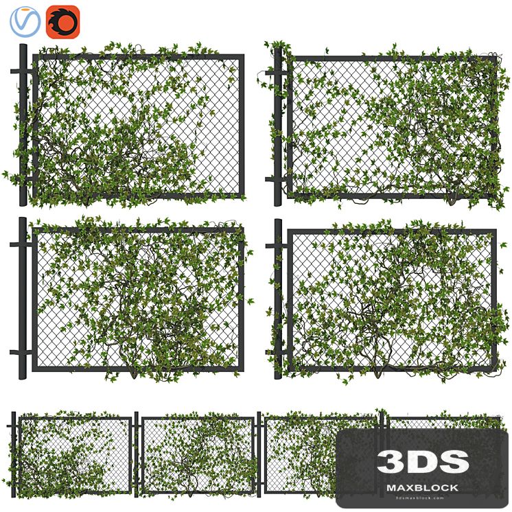 Fence with ivy v1