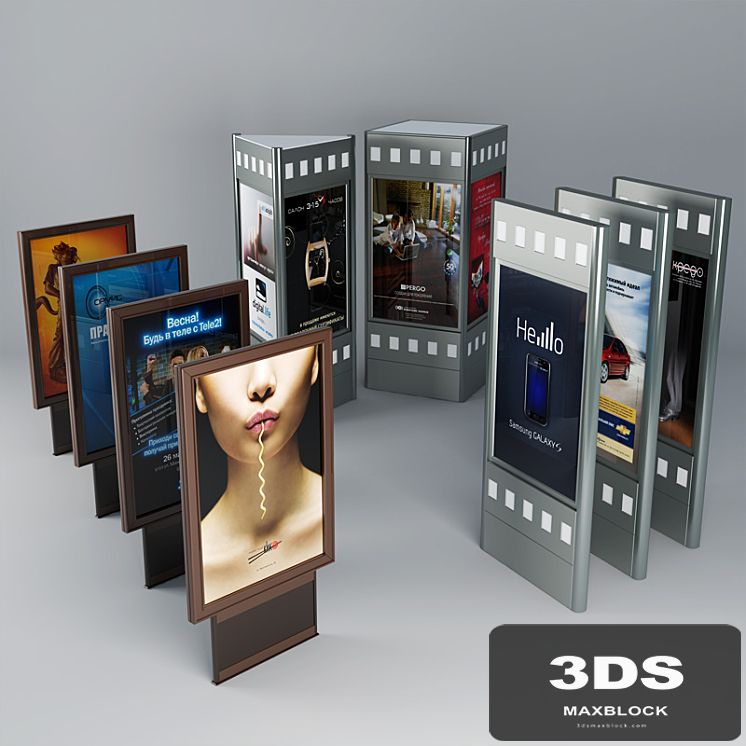 Advertising stands
