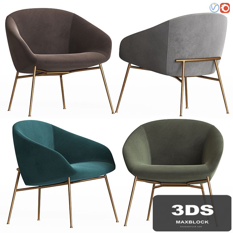 Love swivelling armchair calligaris