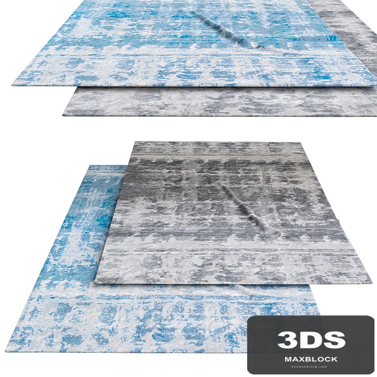 Abstract Aqua Gray