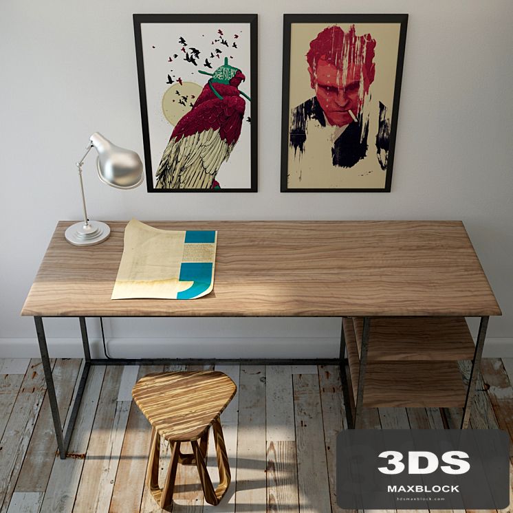 The_desk_metal _ &amp; _ wood