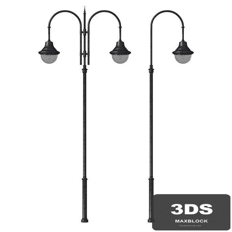 Forged street lamp