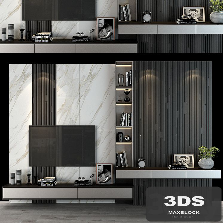 TV shelf and table work set 95