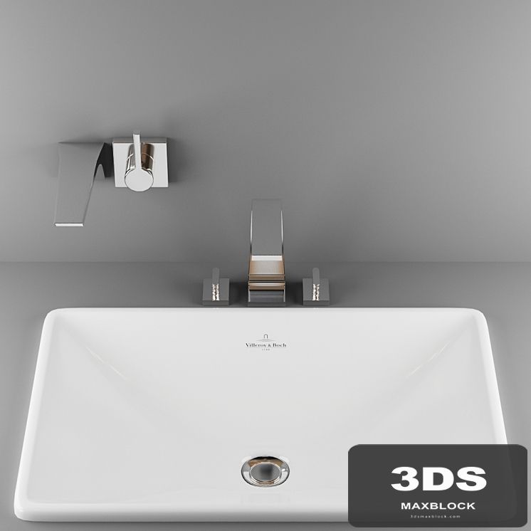 Mixer Dornbracht + sink Villeroy &amp; Boch