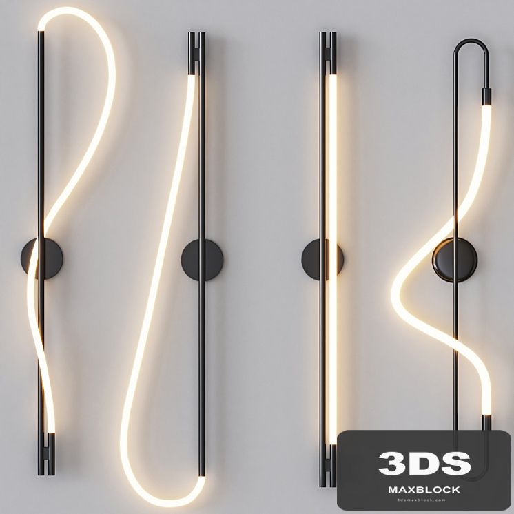 Luke Lamp Co - Wall Sconce Black Set