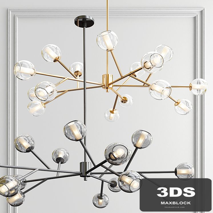 Dainolite horizontal chandelier