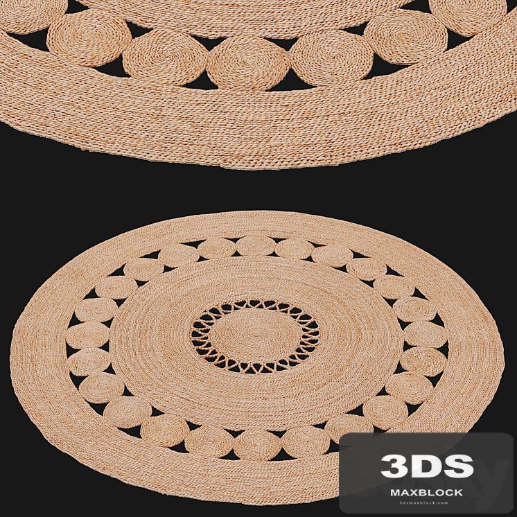 HM Home openwork jute rug